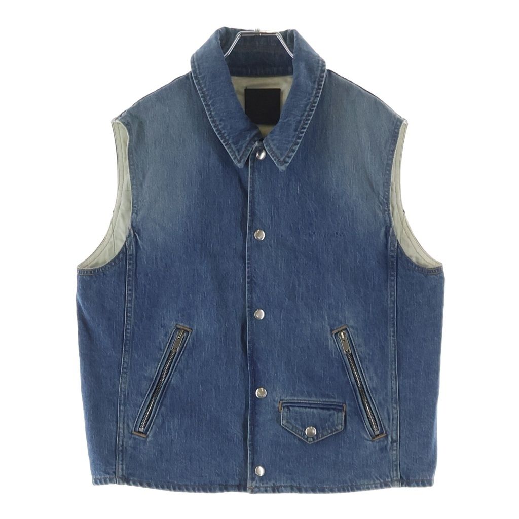GIVENCHY (ジバンシィ) Denim Sleeveless Jacket BM01795Y9G デニム スリーブレス ジャケット ベスト インディゴ