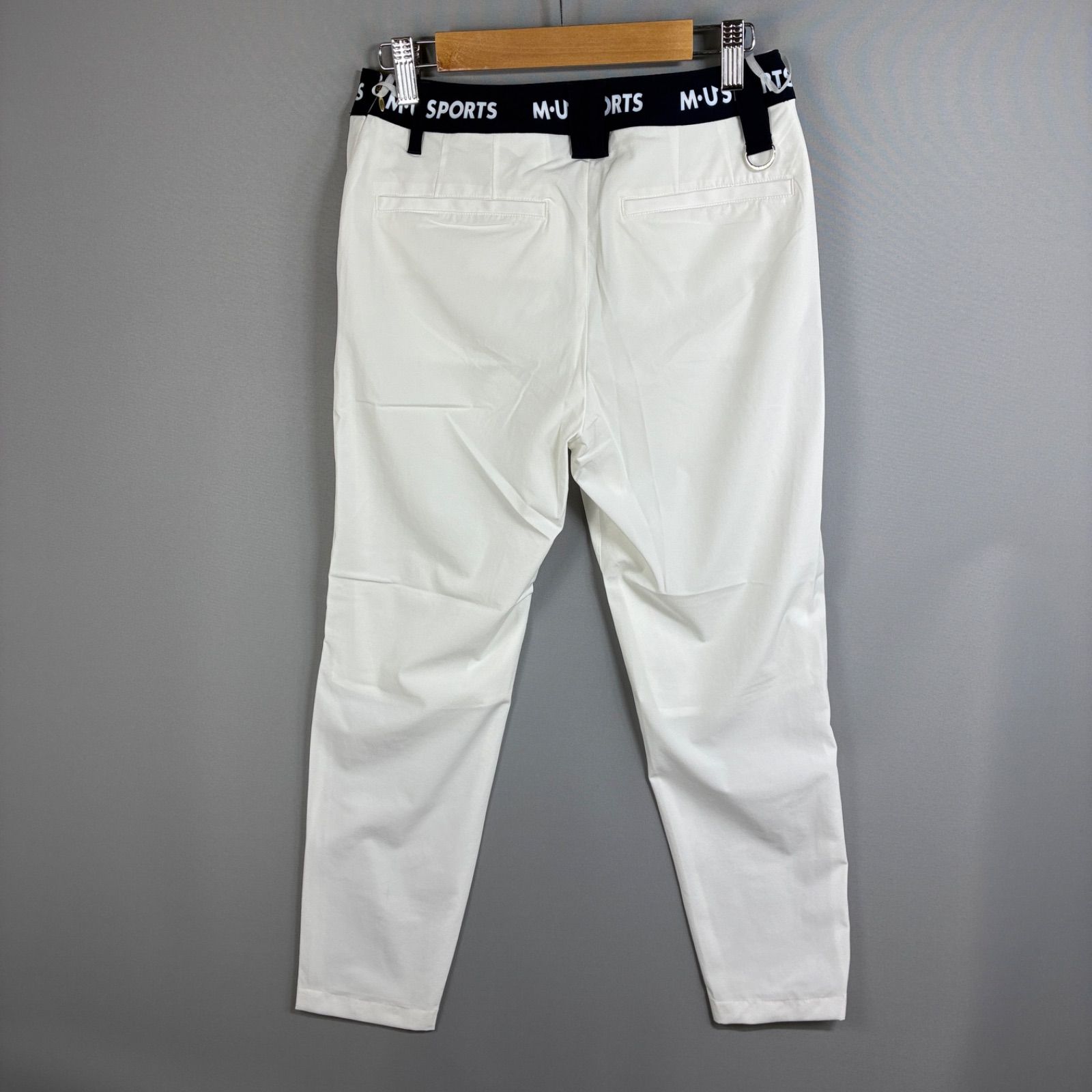 新品 M・U SPORTS レディース ゴルフパンツ 40(M) ホワイト ストレッチ