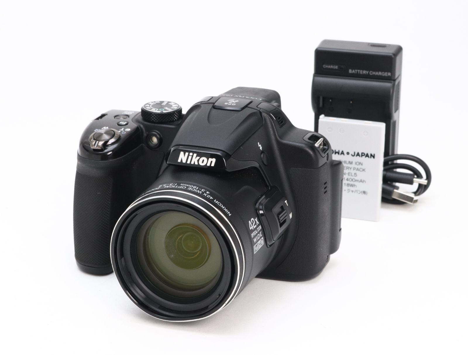 B- (並品) Nikon ニコン COOLPIX P520 ブラック 初期不良返品対応 66-71 10,074円