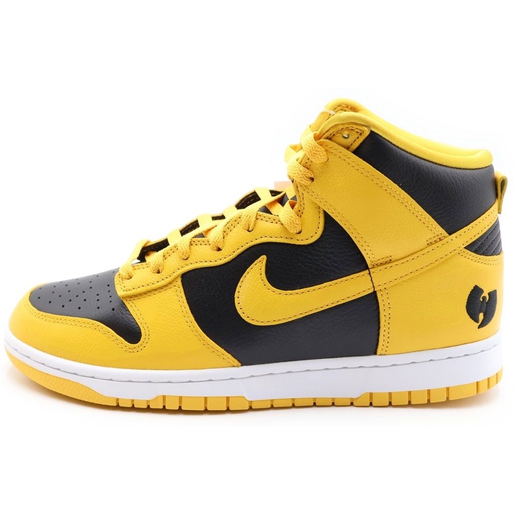 NIKE (ナイキ) ×Wu-Tang Clan DUNK HIGH HJ4320-001 ウータンクラン ダンク ハイカットスニーカー イエロー/ブラック US9.5/27.5cm HJ4320-001