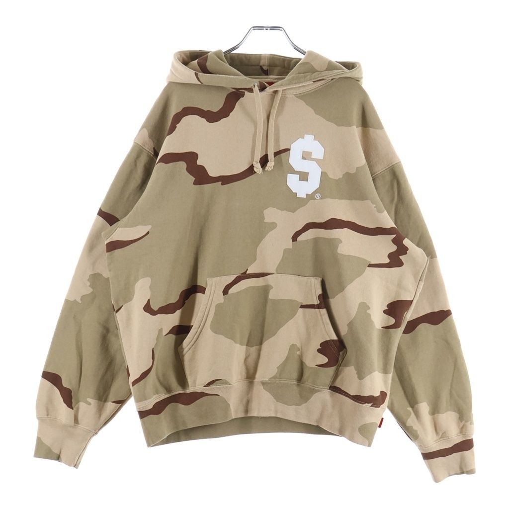 SUPREME (シュプリーム) 24SS $ Hooded Sweatshirt Desert Camo ドル フーデッド デザート カモ プルオーバースウェットパーカー フーディー ベージュ