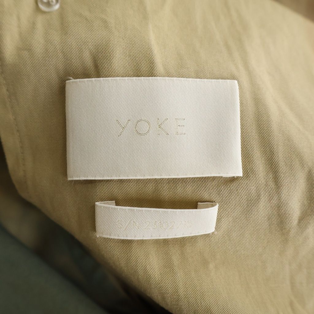 YOKE (ヨーク) 23SS SPRAY PRINTED TRENCH COAT スプレー加工 ペイント