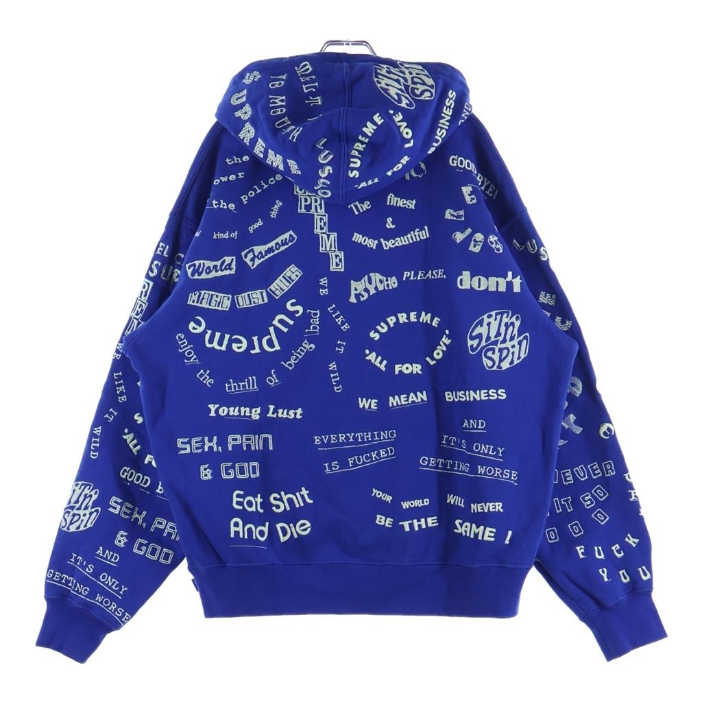 SUPREME (シュプリーム) 26SS Too Deadly Hooded Sweatshirt トゥー デッドリー プルオーバースウェットパーカー フーディー ブルー