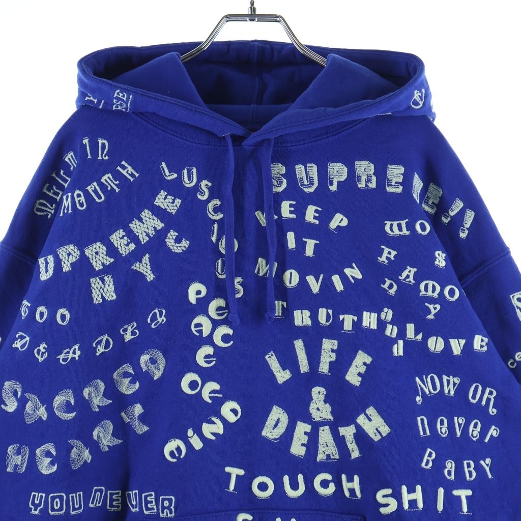 SUPREME (シュプリーム) 26SS Too Deadly Hooded Sweatshirt トゥー デッドリー プルオーバースウェットパーカー フーディー ブルー