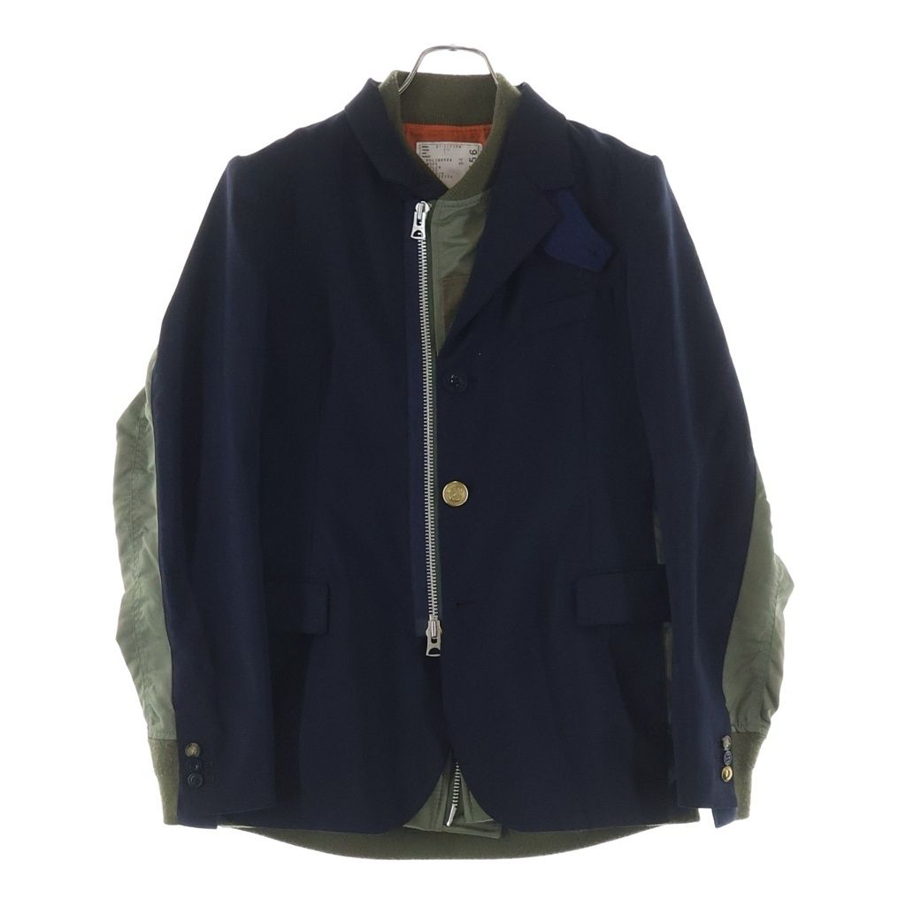 Sacai (サカイ) 21SS SUITING MA-1 ドッキング スーチング ブレザー