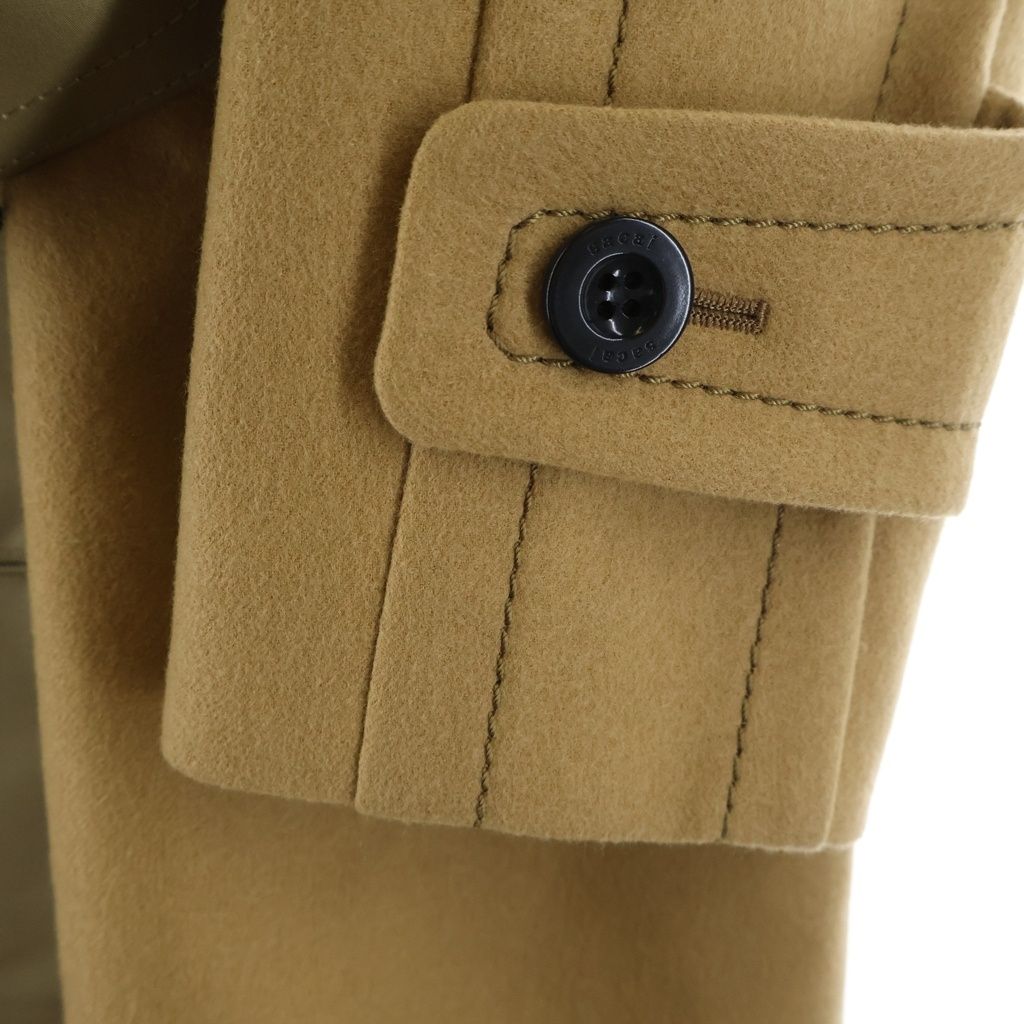 Sacai (サカイ) 20AW トレンチ ドッキング ロングコート ベージュ 20