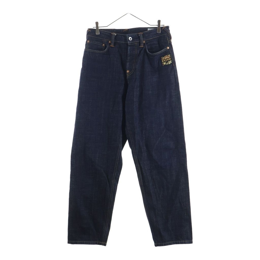EVISU (エビス) ハンドブラシ大黒プリントと波刺繍 リラックスフィット デニムパンツ インディゴ 2EAHTM5JE106730DN