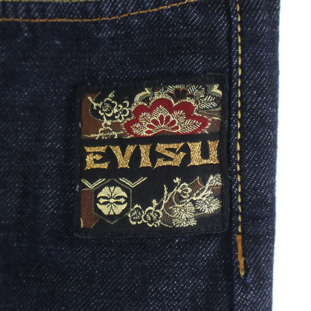 EVISU (エビス) ハンドブラシ大黒プリントと波刺繍 リラックスフィット