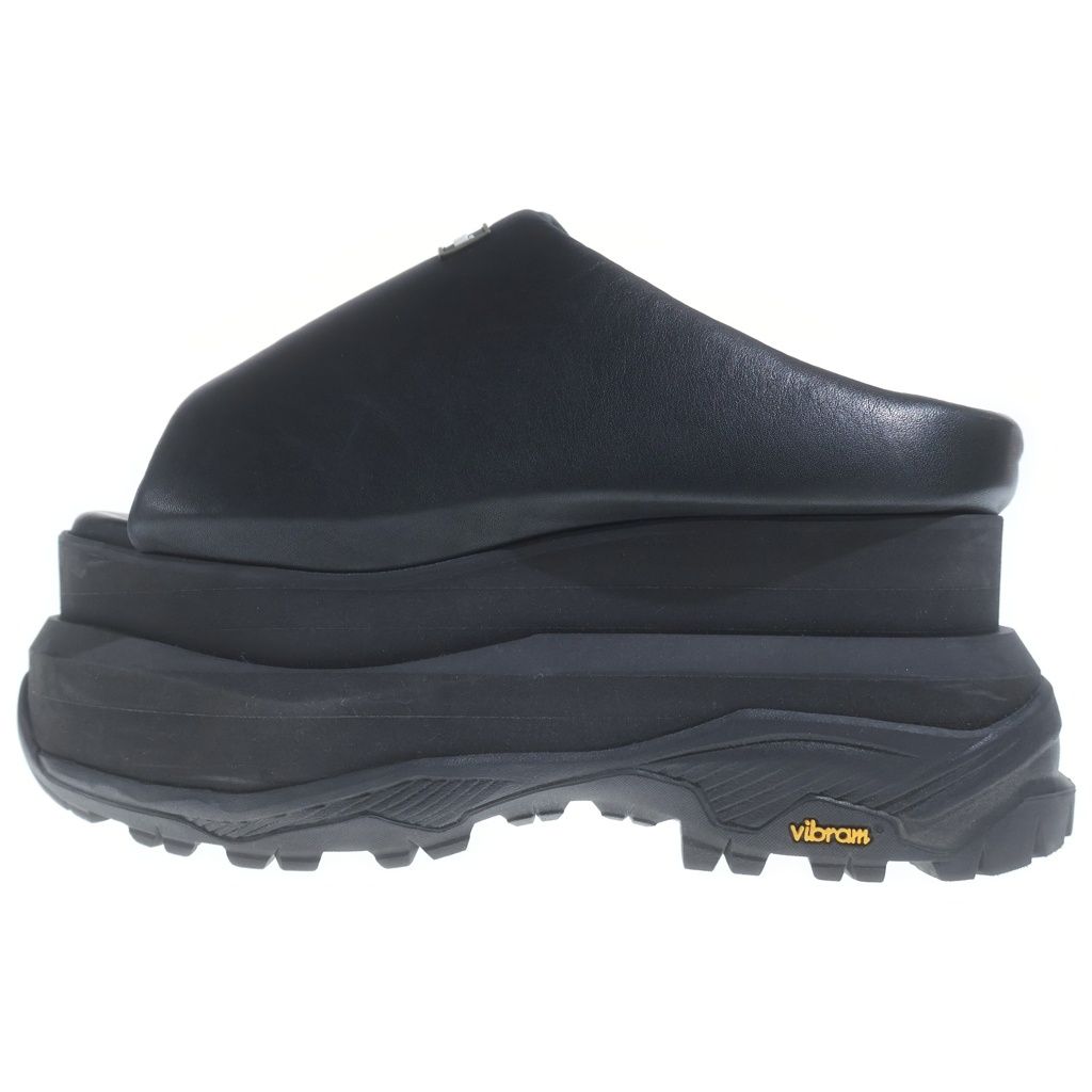 Sacai (サカイ) PADDED WEDGE MulesPLATFORM プラットフォームサンダル パデッドウェッジミュール ブラック 24-07175