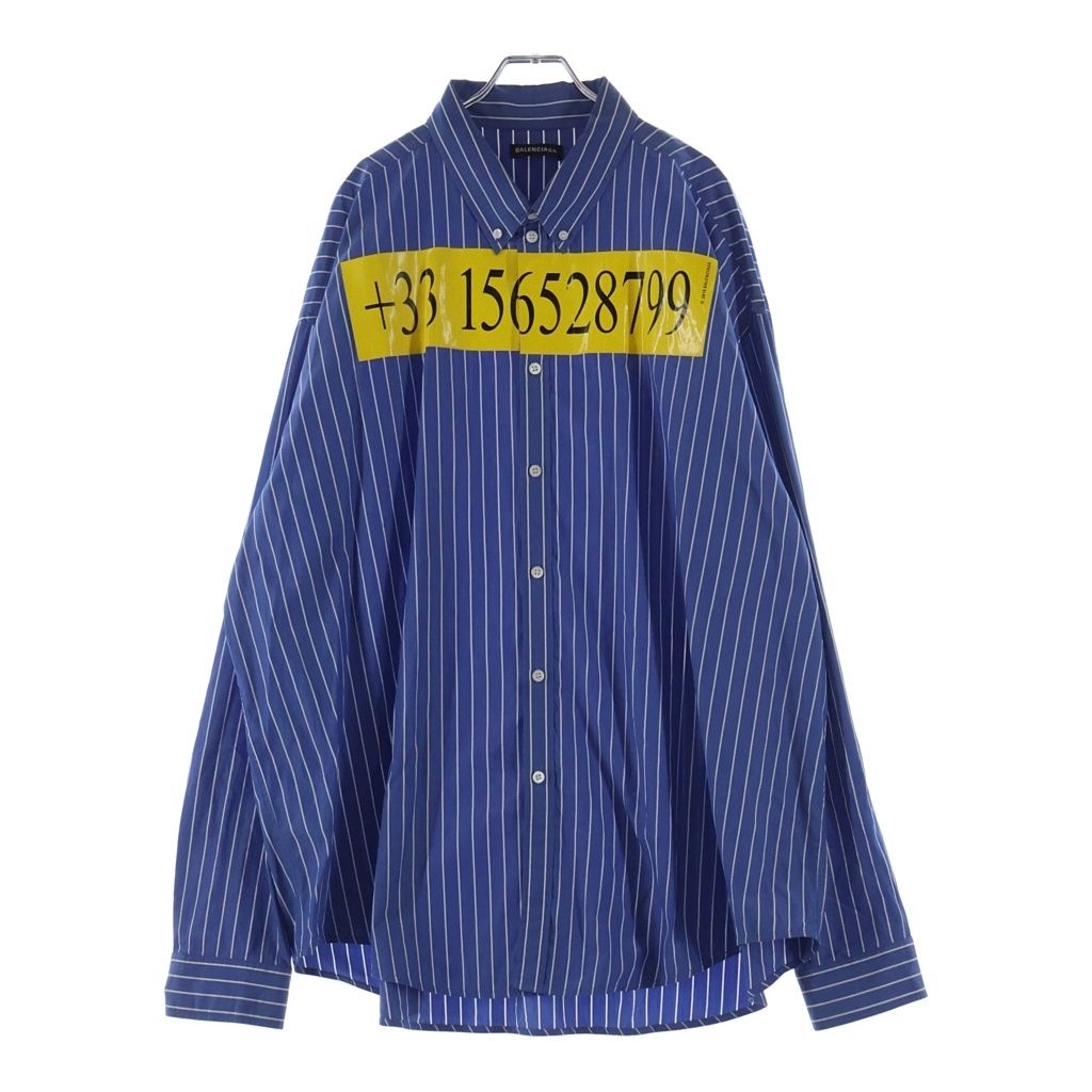 BALENCIAGA (バレンシアガ) 18AW テレフォンナンバーフロントプリント