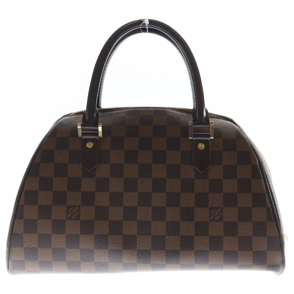 LOUIS VUITTON (ルイヴィトン) ダミエ リベラMM ハンドバッグ ブラウン レザー N41434 CA0035