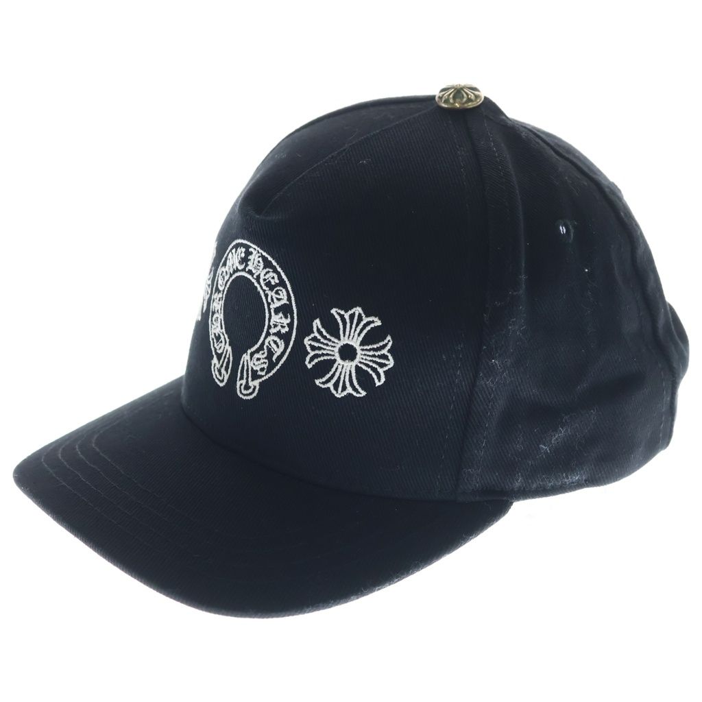 CHROME HEARTS (クロムハーツ) BASEBALL TRUCKER ホースシュー刺繍キャップ