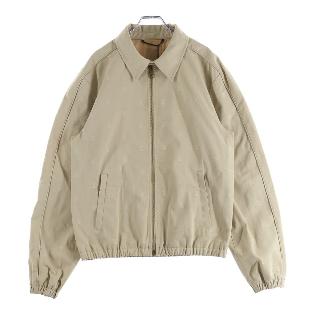 LOUIS VUITTON (ルイヴィトン) 24AW LV Logo All Over Zip Jacket 総柄 ジップアップジャケット ベージュ RM242MQ KKA HRB41W