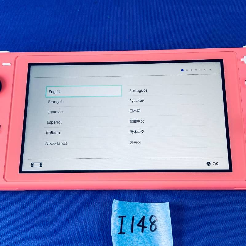 ◇I148【箱付・動作OK】ニンテンドー スイッチライト コーラル ピンク