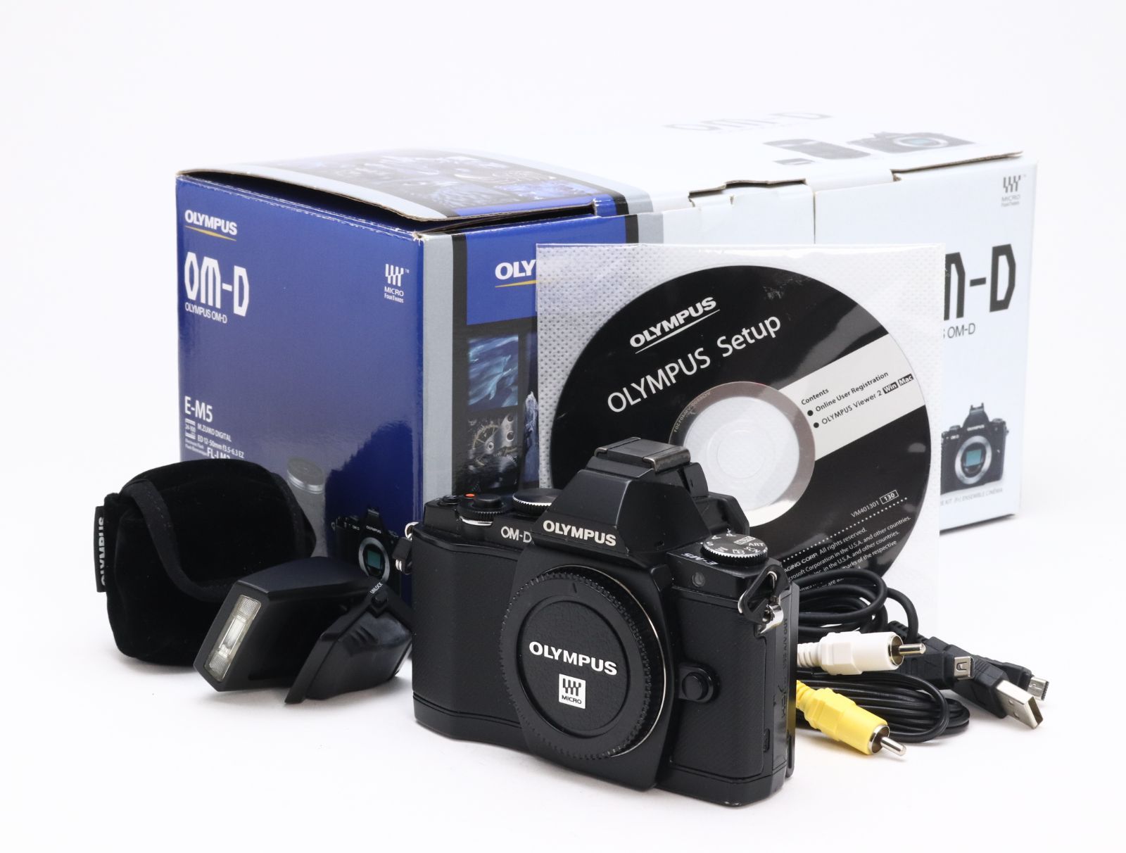 D (ジャンク) OLYMPUS オリンパス OM-D E-M5 ボディ ブラック 返品不可 77-29