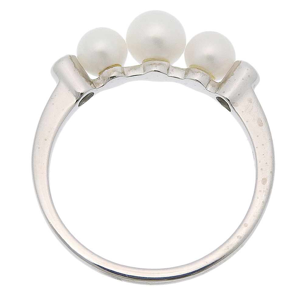 本物保証】 鑑付 新品同様 ミキモト MIKIMOTO 約2.2g リング 指輪 
