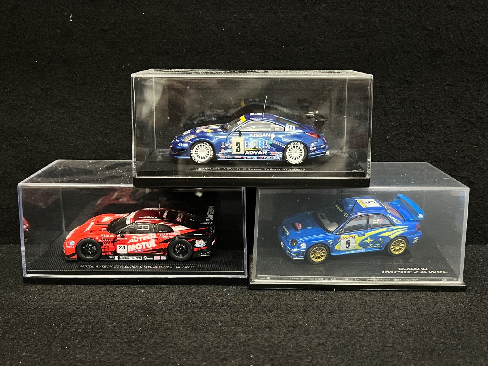 【 GT-R GT500 エンドレスアドバンスZ IMPREZA WRC】 モデルカー ミニカー