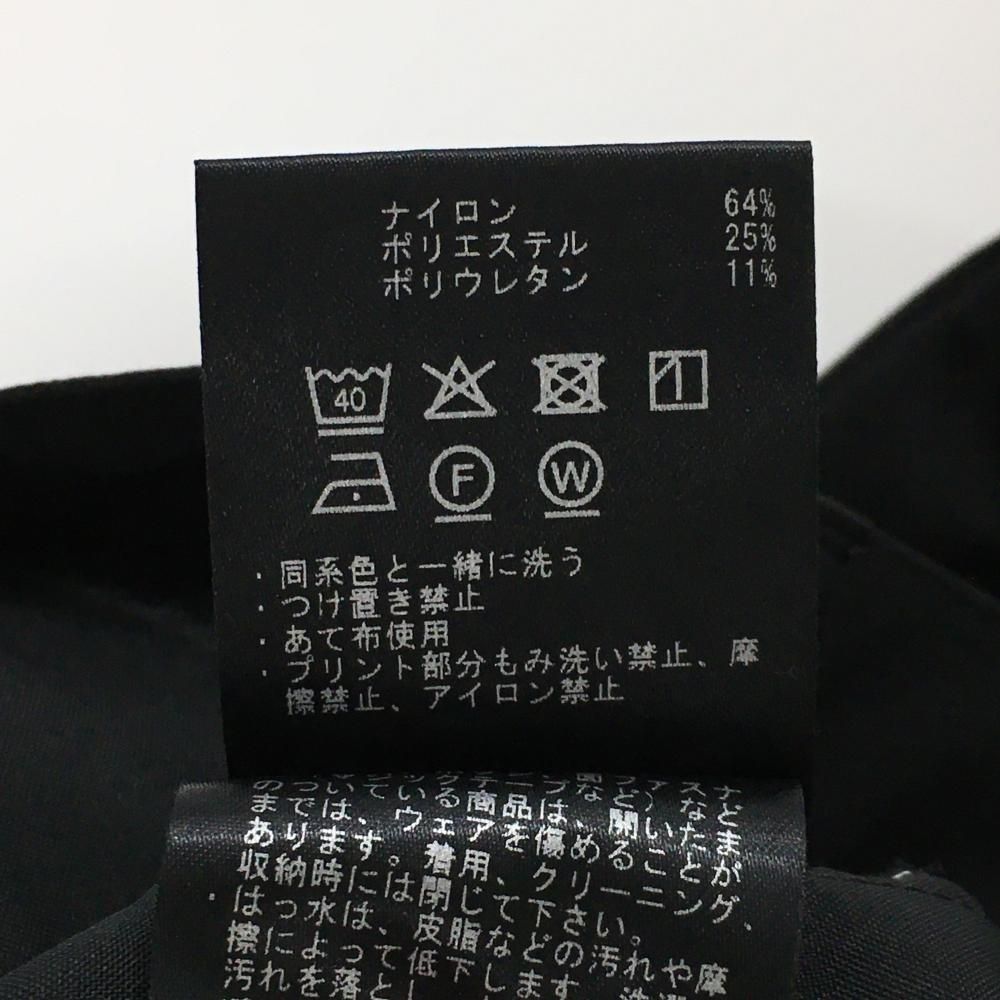 美品】デサントゴルフ ナイロンパンツ 黒 シンプル ストレッチ 中田