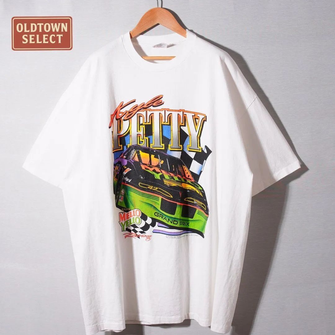 美品 90s 1994年製 USA製 ナスカー NASCAR Tシャツ XXL ホワイト