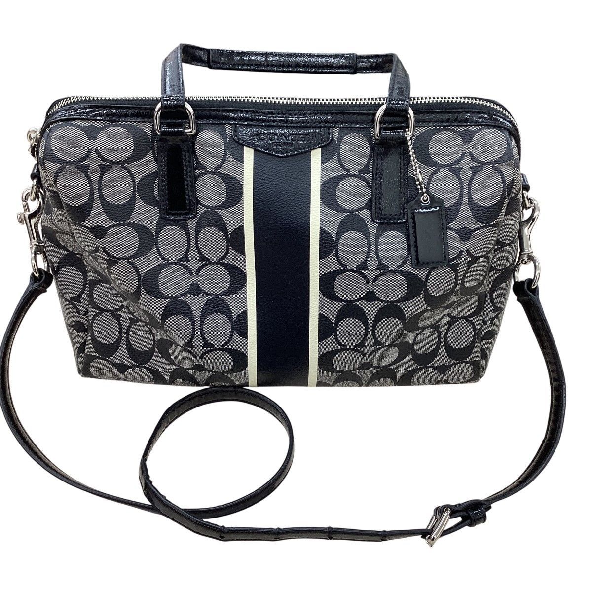 COACH コーチ レディース ２WAYバッグ シグネチャー F30662 グレー