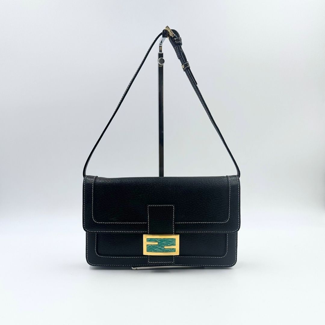 美品】Fendi レザー マンマバケット セレリア ワンショルダーバッグ