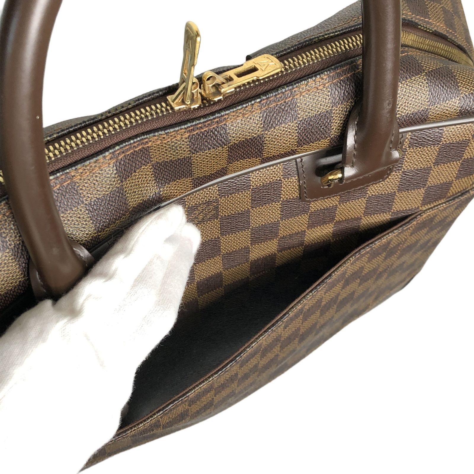LOUIS VUITTON ルイヴィトン ダミエ イカール N23252 レザー ビジネス