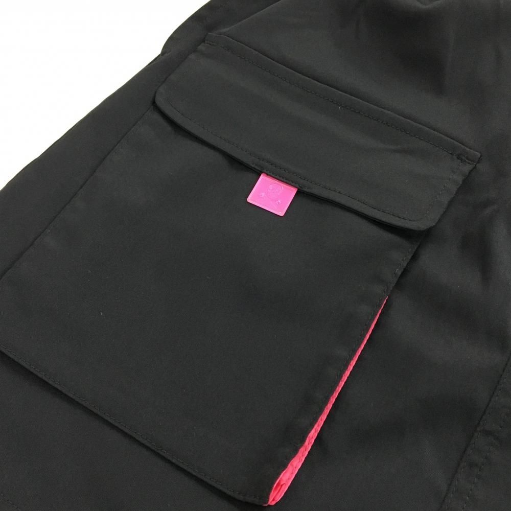 超美品】マークアンドロナ スカート 黒 メッシュ裏地 ウエストドロー