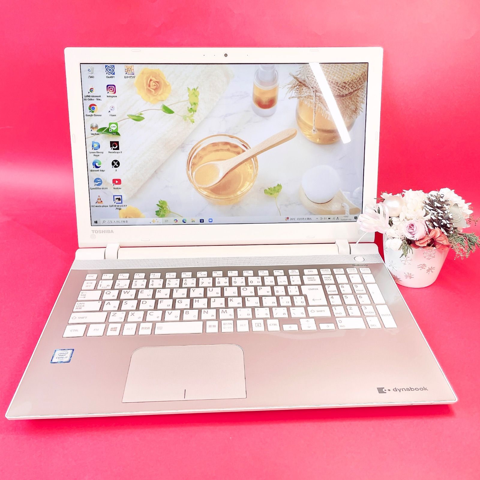 Corei7/1TB/ゴールド薄型ノートPC✨Office付 中古PC - メルカリ