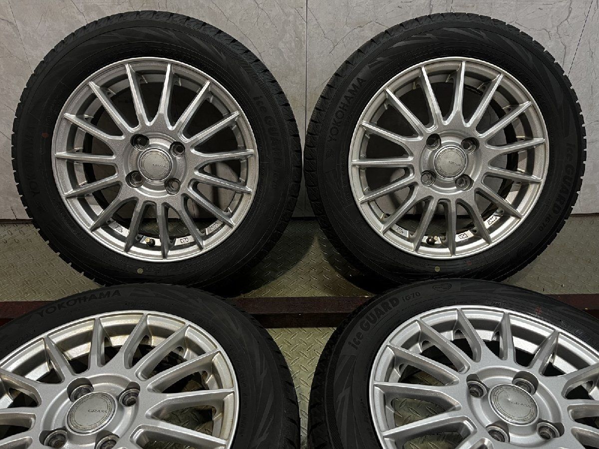 YOKOHAMA iG70 155/65R14】スタッドレス【GRASS 14インチ 4.5J4HPCD100 