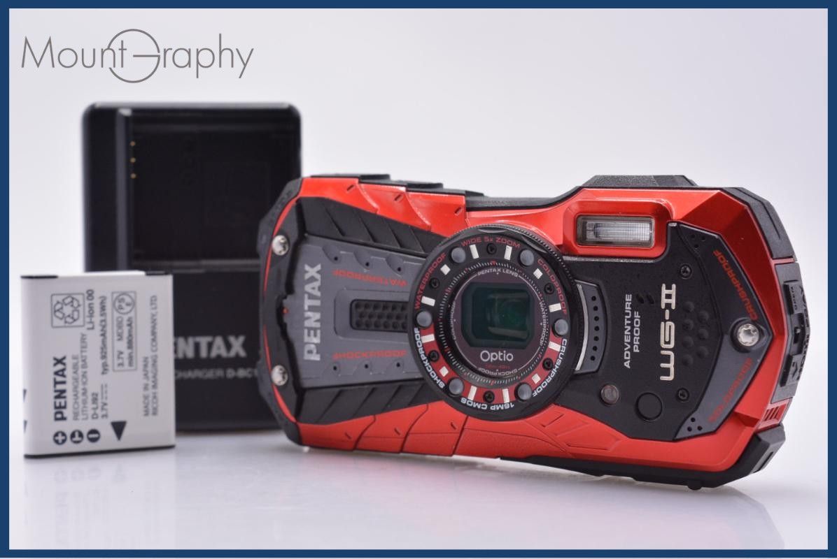 【動作保証】 ペンタックス PENTAX Optio WG-2 5x バッテリー、充電器付属 同梱無料 #am8437