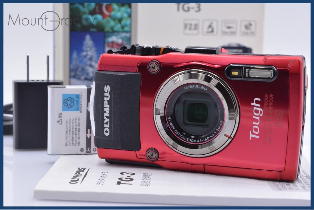 【動作保証】 オリンパス Olympus TOUGH TG-3 4x 元箱、バッテリー、取扱説明書付属 同梱無料 #my79
