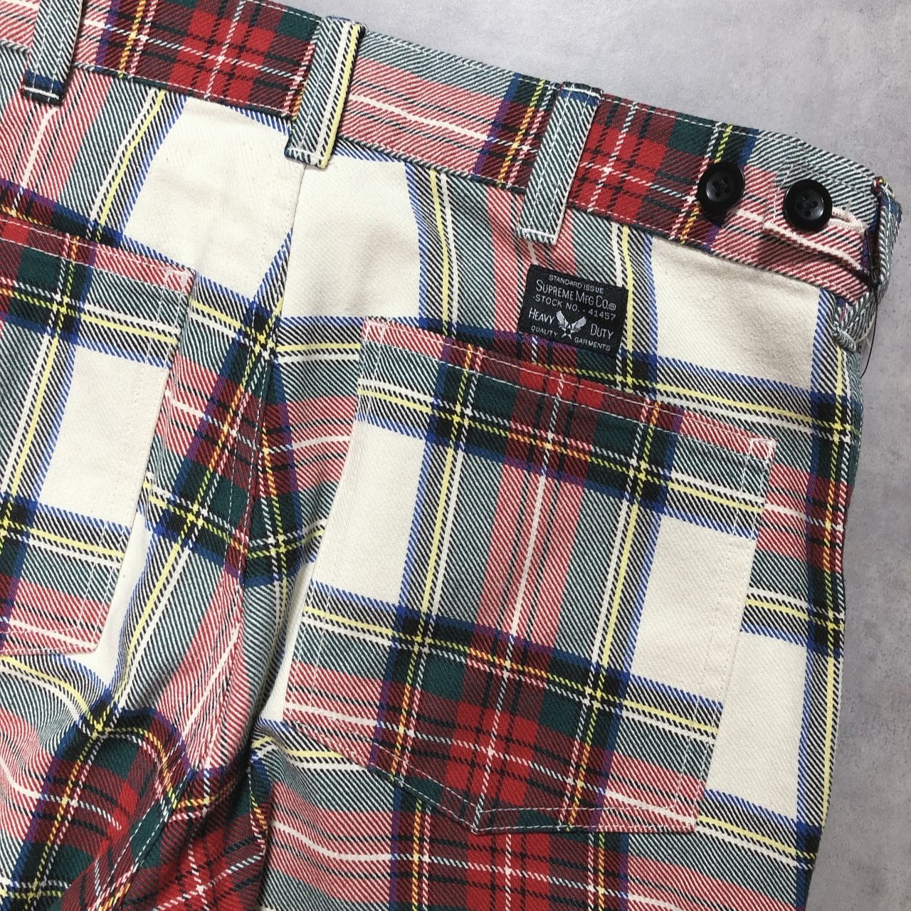 GQ6090◇Supreme：14fw Tartan plaid Flight Pants◇30◇マルチ系