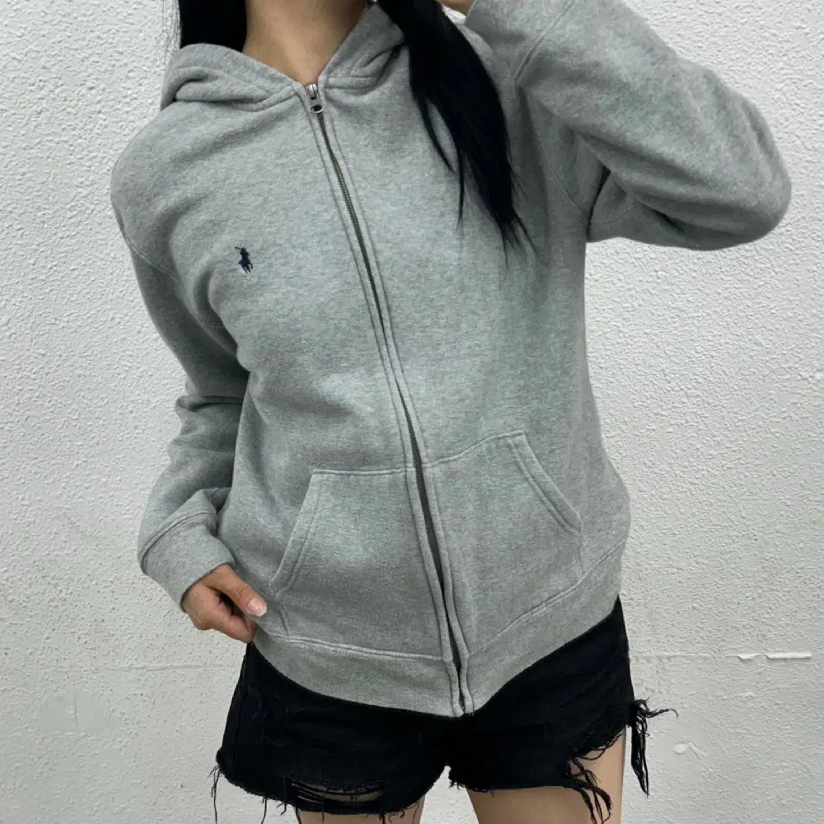 ポロラルフローレン ネイビポニー グレー フードジップアップ XL 11,212円