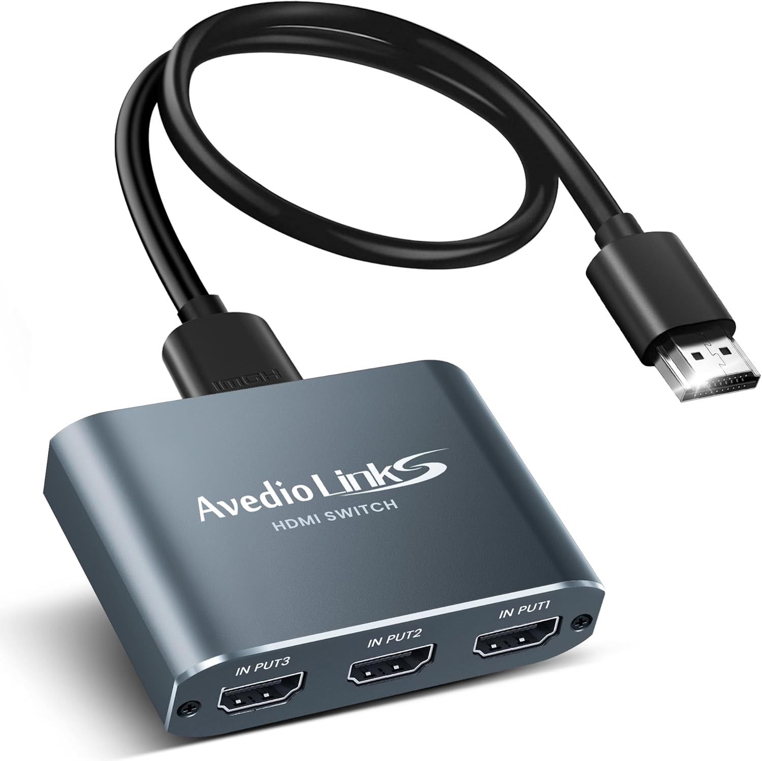 HDMI 切替器 4K 60Hz アルミニウム合金製 avedio links HDMI
