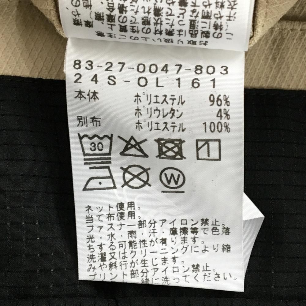 新品】ビームスゴルフ スカート ベージュ×黒 ストレッチ レディース M