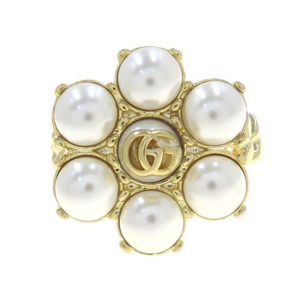 グッチ GGフラワーリングM 【Aランク】【中古】