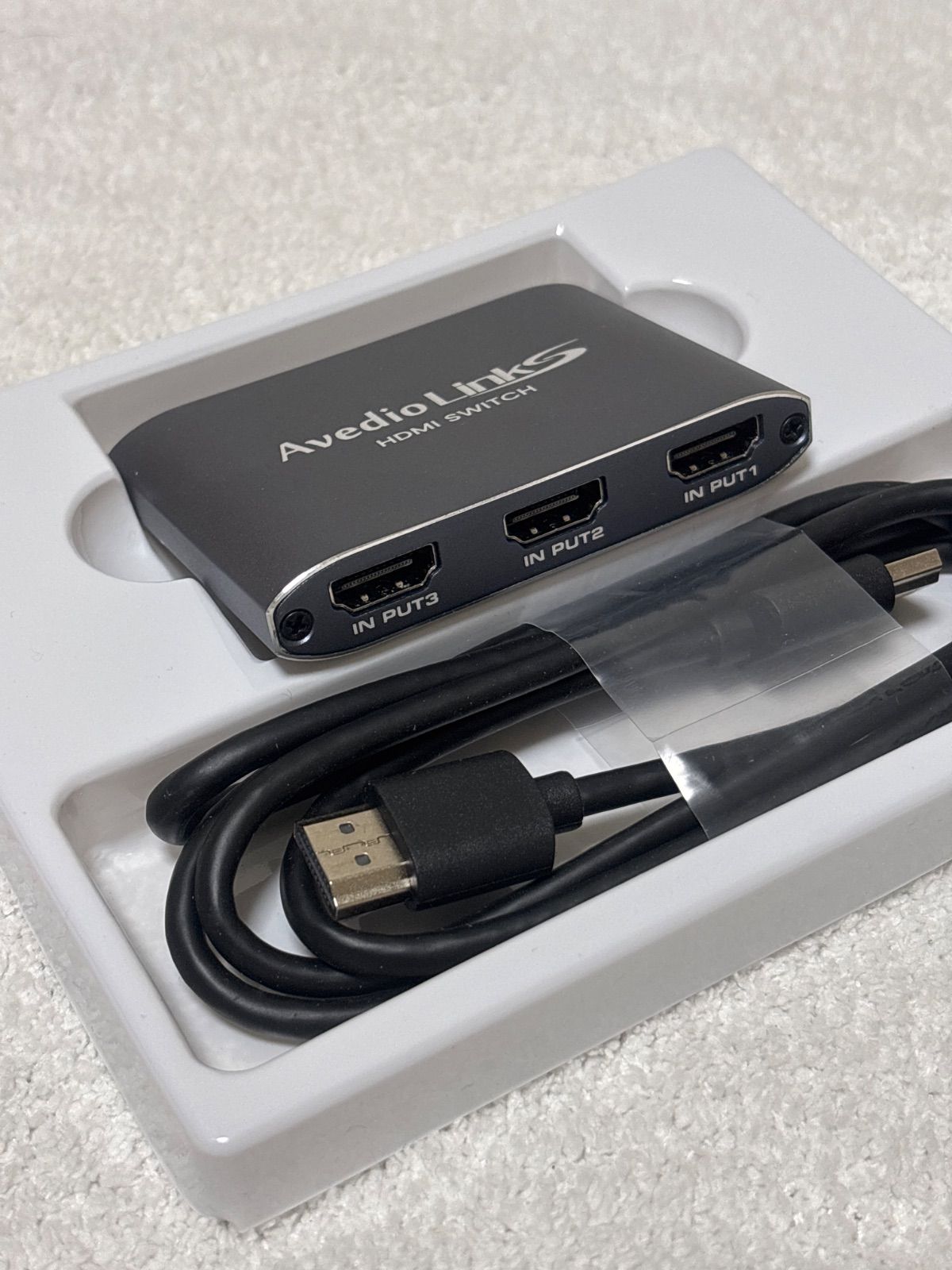 HDMI 切替器 4K 60Hz アルミニウム合金製 avedio links HDMI