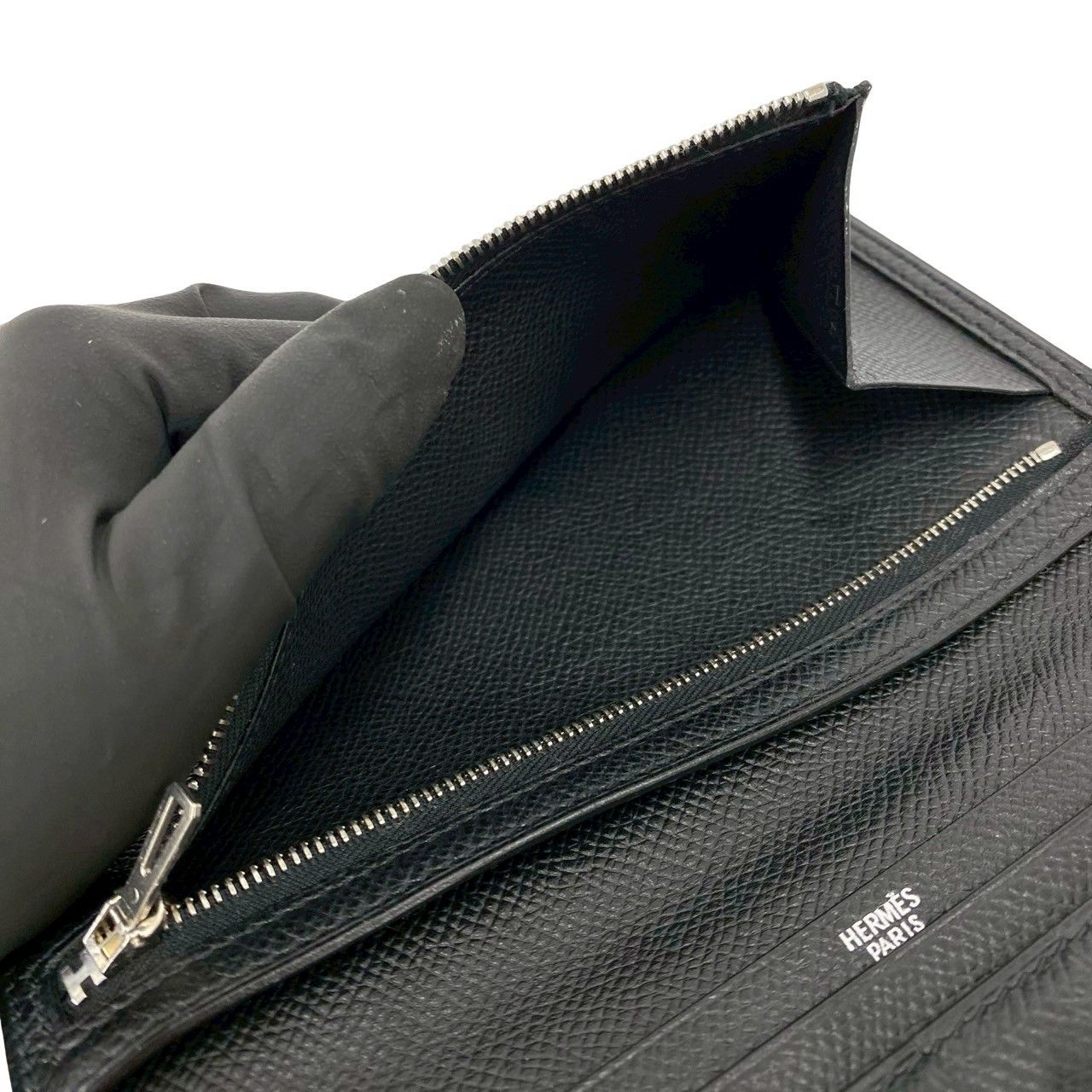 極 美品 箱付き I 刻印 HERMES エルメス ベアン ヴォーエプソン レザー