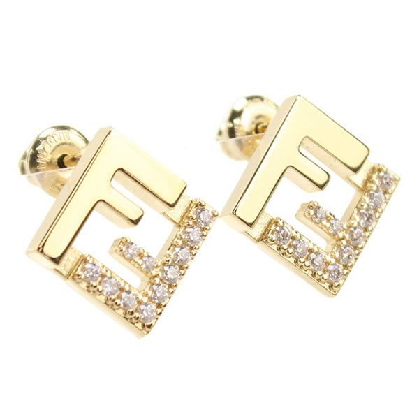 FENDI フェンディ ピアス 8AL294 ATEP F089U ゴールド - メルカリ