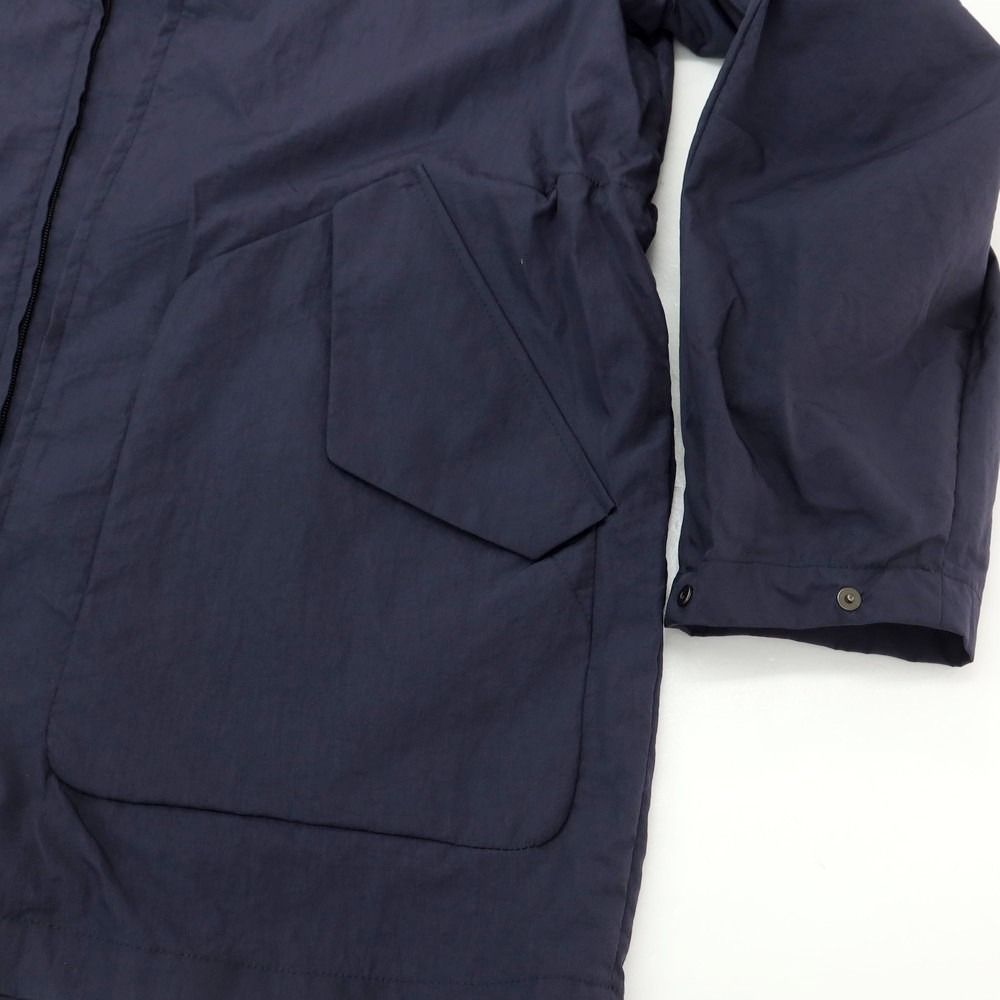 【新品】イーヴォ Hevo ナイロン フーデッドコート ネイビー【サイズ48】【メンズ】 新品】イーヴォ Hevo ナイロン フーデッドコート ネイビー【サイズ48