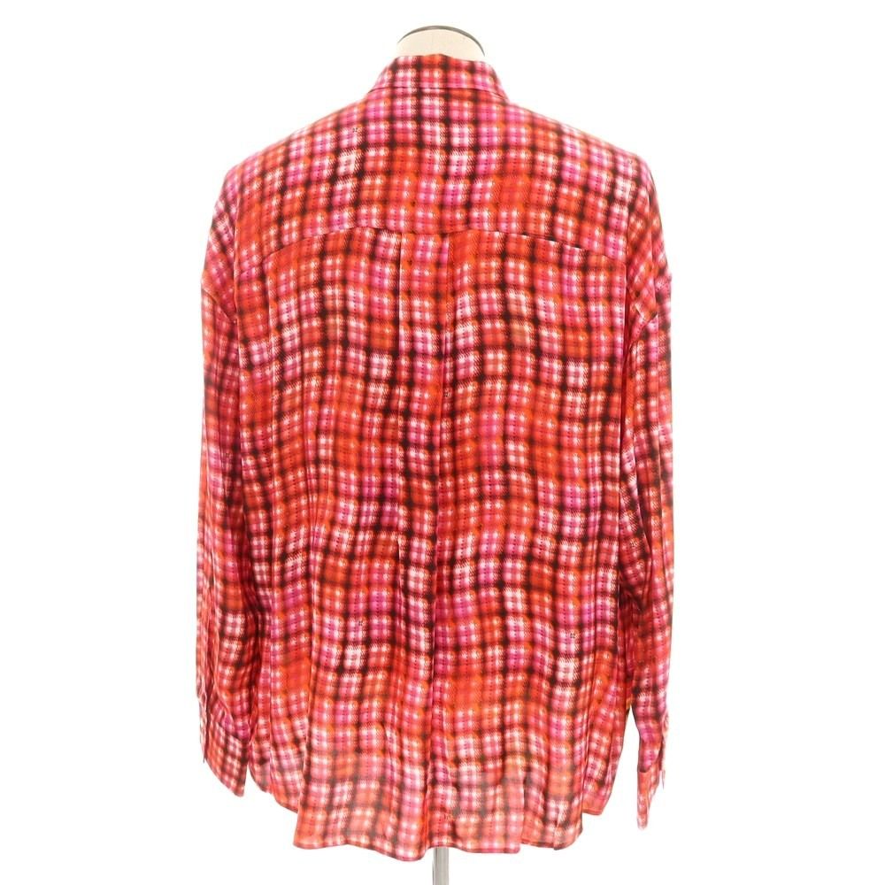 【新品】ディースクエアード DSQUARED2 レーヨン チェック カジュアルシャツ レッド【サイズ46】【メンズ】 新品】ディースクエアード DSQUARED2 レーヨン チェック カジュアル