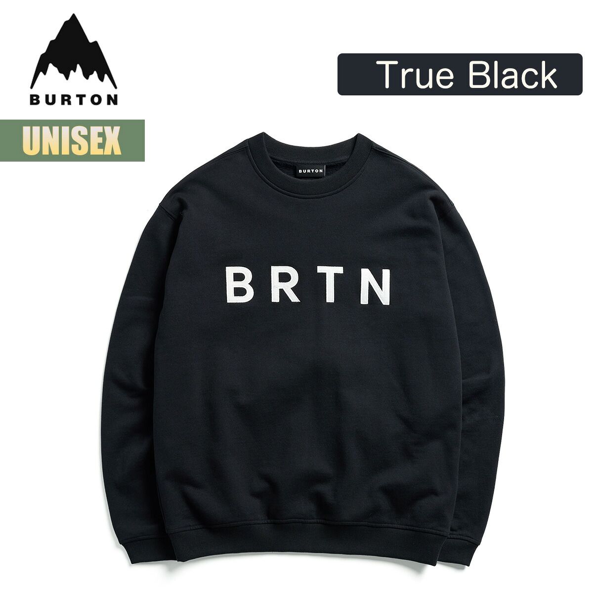バートン トレーナー 26-27 Burton BRTN クルー W27JP-137171 BRTN Crew スウェットシャツ クルーネック プルオーバー メンズ レディース スウェット スノーボード ブランドロゴ