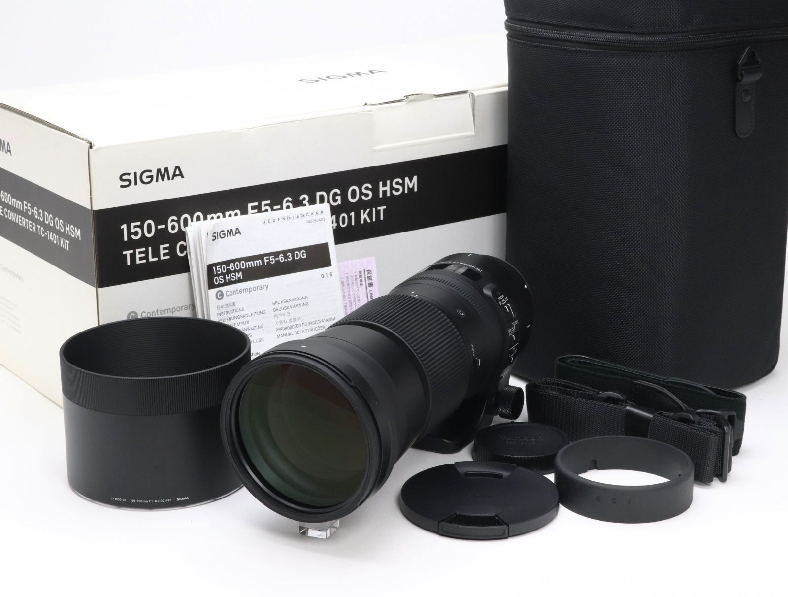 AB- (良品) SIGMA シグマ 150-600mm F5-6.3 DG OS HSM Contemporary キヤノンEFマウント 初期不良返品対応 77-37 79,640円