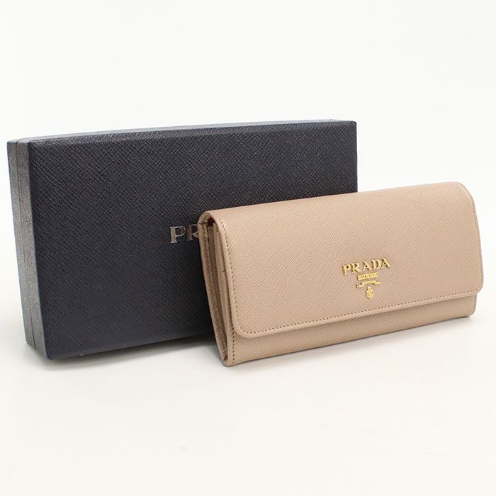 PRADA プラダ サフィアーノマルチカラー 1MH132 ZLP F0KNX 長財布二折 レザー【中古】 レディース