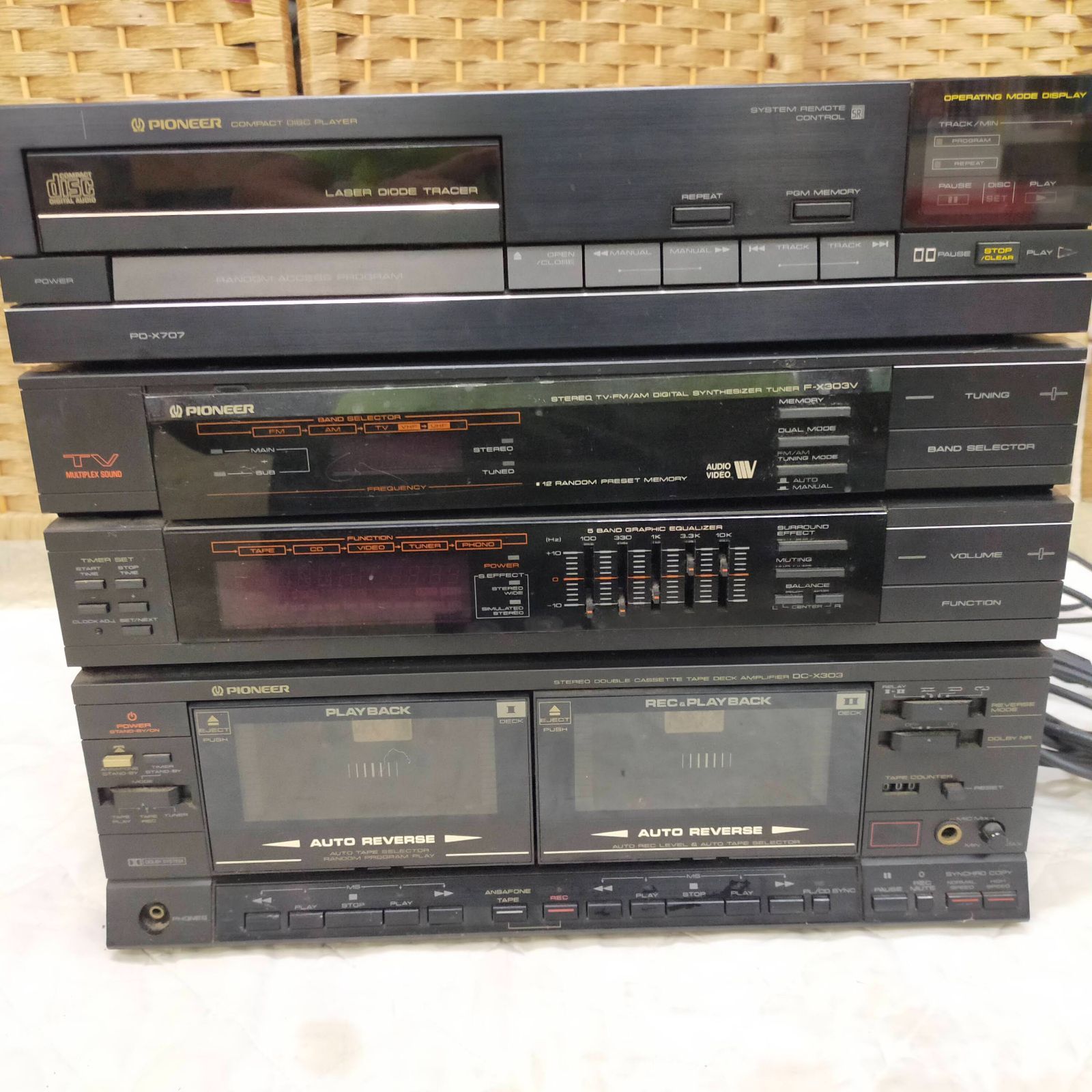 F01-20260714-113 Pioneer Private X303シリーズ コンポセット PD-X707