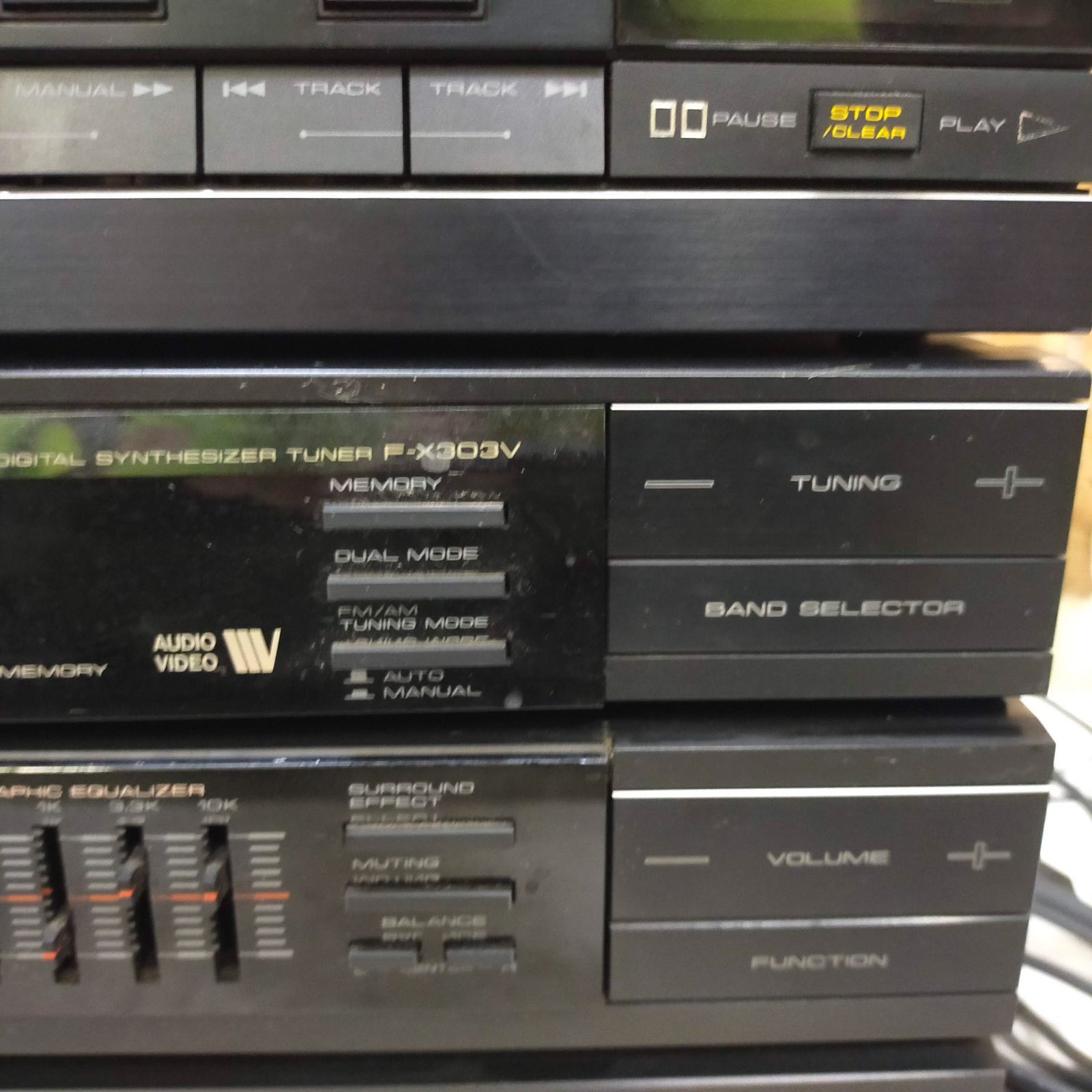 Pioneer オーディオ機器セット　ジャンク品 F01-20260714-113 Pioneer Private X303シリーズ コンポセット PD-X707