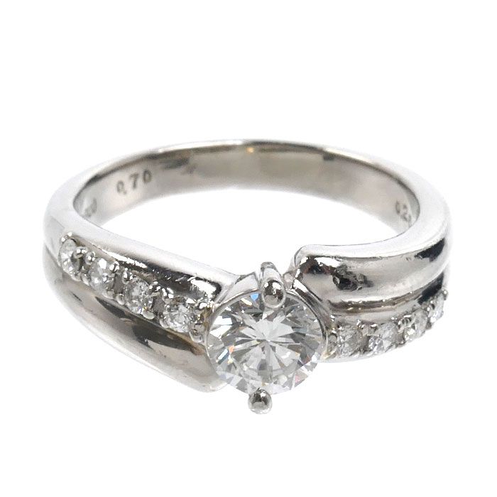 Pt900プラチナ リング・指輪 ダイヤモンド0.70ct ダイヤモンド0.26ct