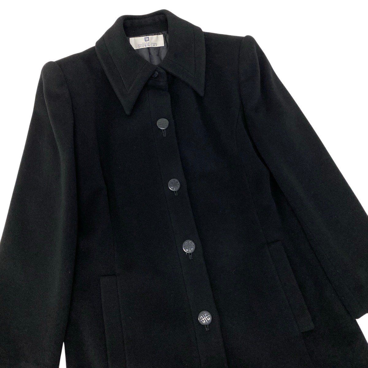 2g14 GIVENCHY ジバンシィ ステンカラーコート ロングコート ラム
