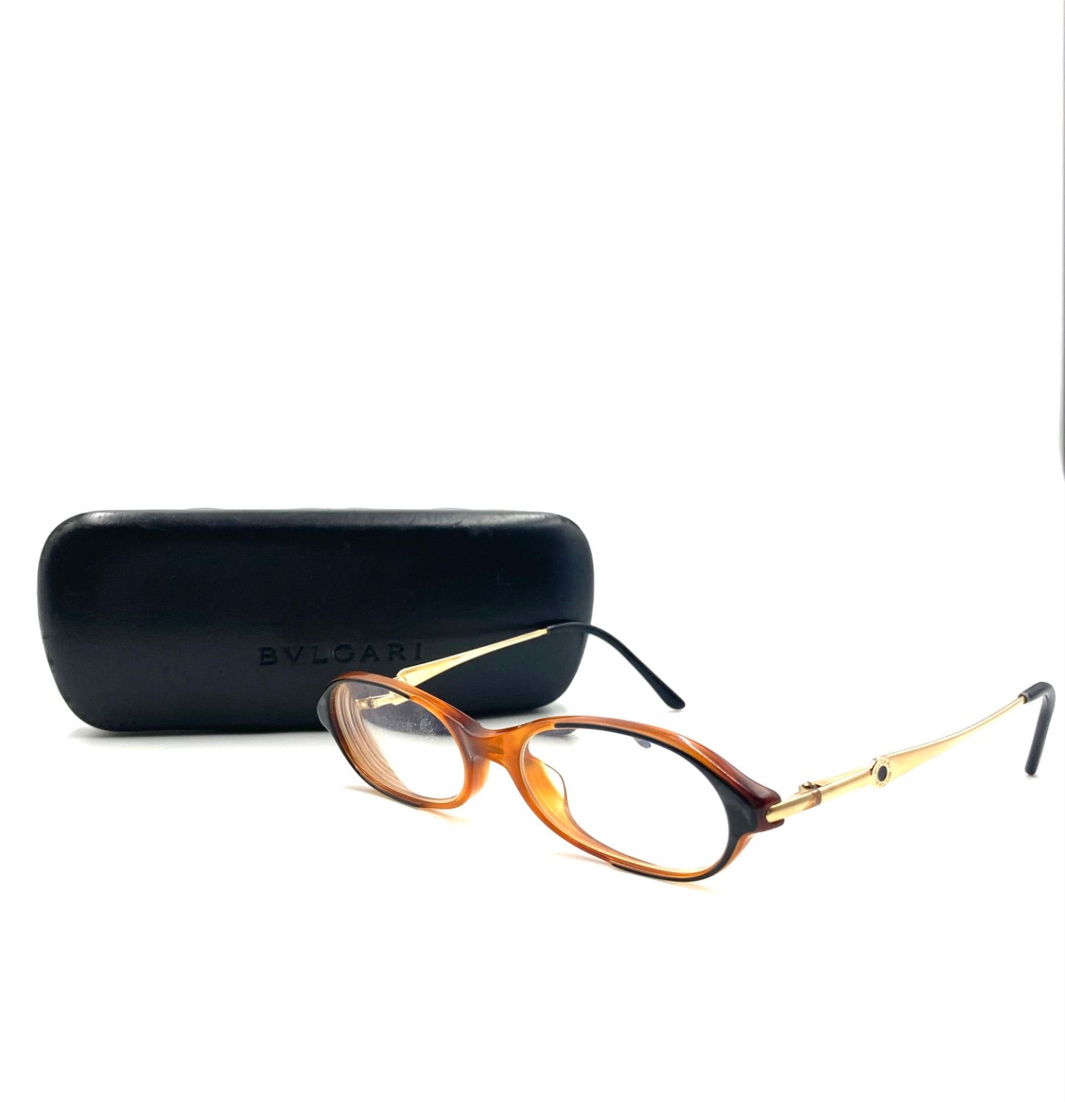 BVLGARI ブルガリ ブルガリ・ブルガリ オーバル型メガネ フレーム用 度