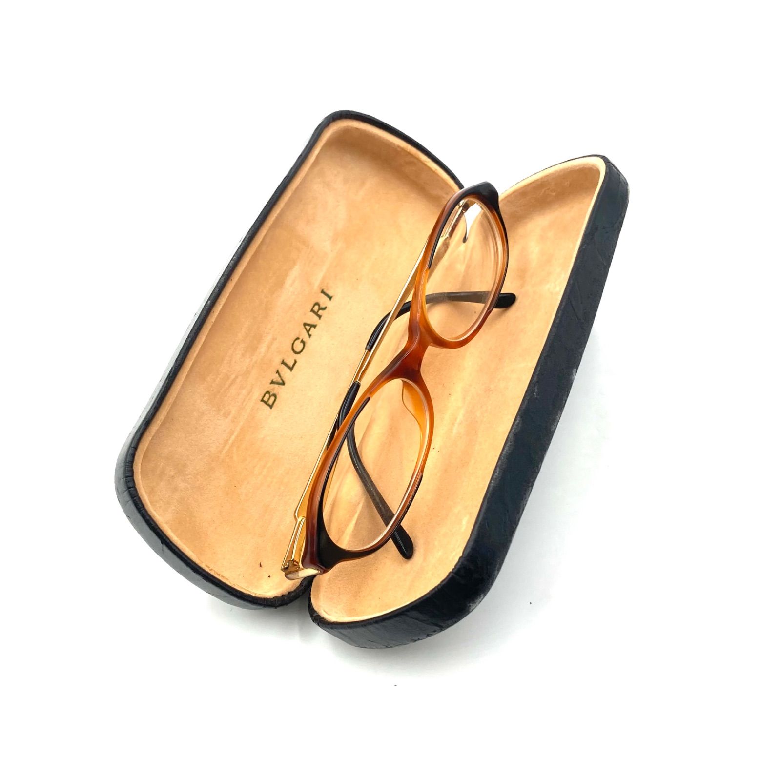 BVLGARI ブルガリ ブルガリ・ブルガリ オーバル型メガネ フレーム用 度